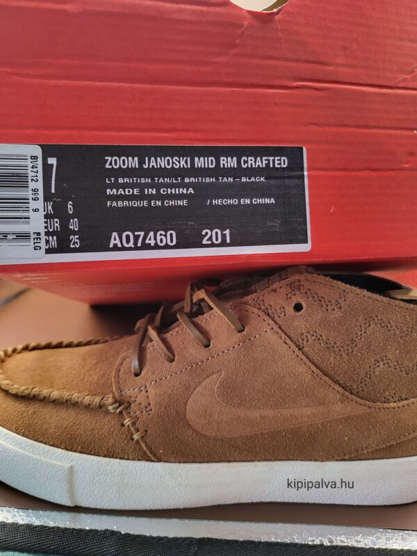 Nike Zoom Stefan Janoski Mid Crafted SB 'Light British Tan' - Image 2