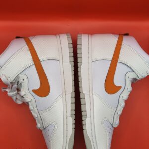 Nike Dunk High "White/ MagmaOrange"