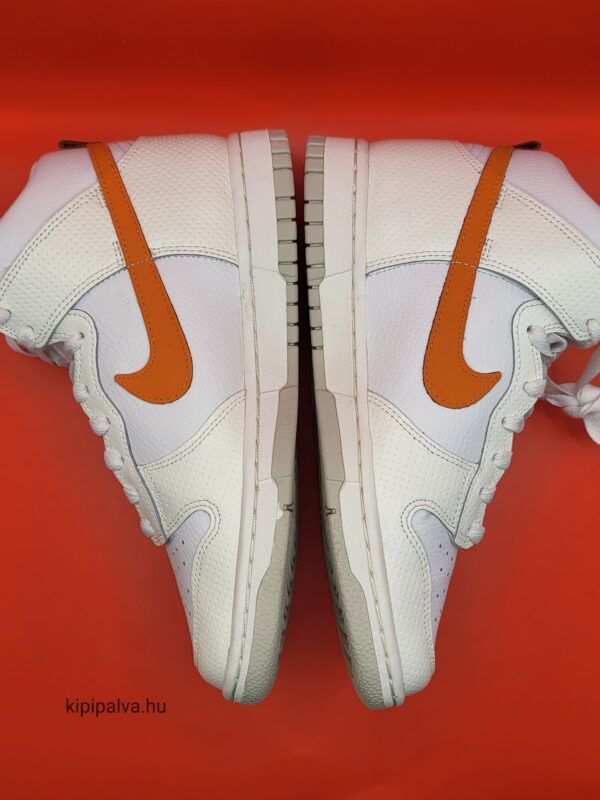 Nike Dunk High "White/ MagmaOrange" - Image 9