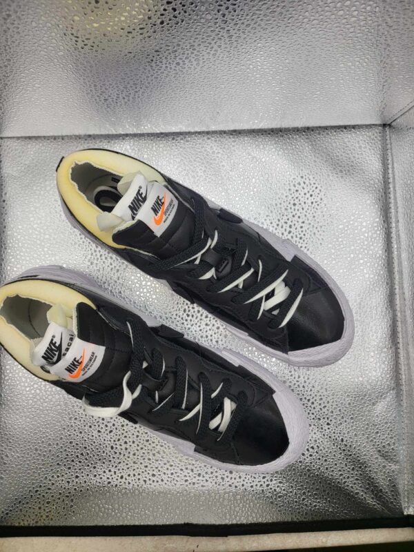 Sacai x Nike Blazer Low  'Black Patent' - Image 3