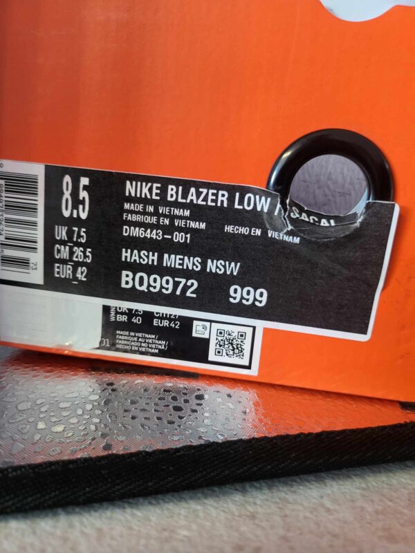 Sacai x Nike Blazer Low  'Black Patent' - Image 7