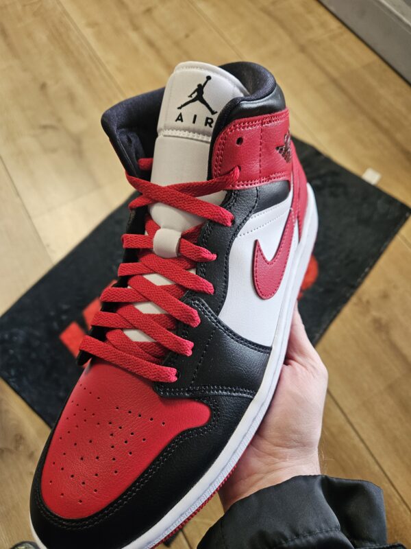 Air Jordan 1 Mid "Alternate Bred Toe" - Image 8
