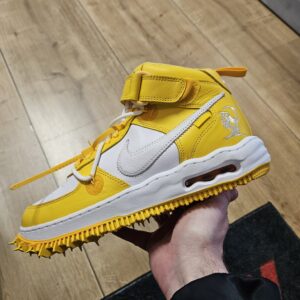 Nike Air Force 1 Mid X Off White SP LTHR "Varsity Maize"
