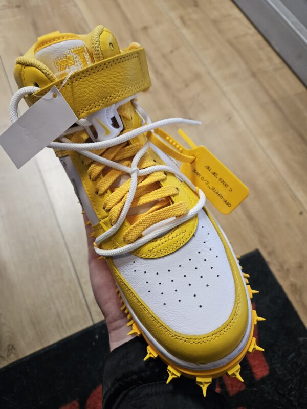 Nike Air Force 1 Mid X Off White SP LTHR "Varsity Maize" - Image 6