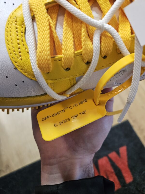 Nike Air Force 1 Mid X Off White SP LTHR "Varsity Maize" - Image 7