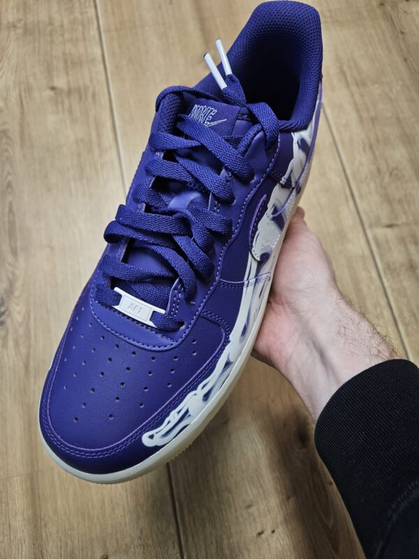 NIKE AIR FORCE 1 LOW '07 QS PURPLE SKELETON HALLOWEEN - Image 5