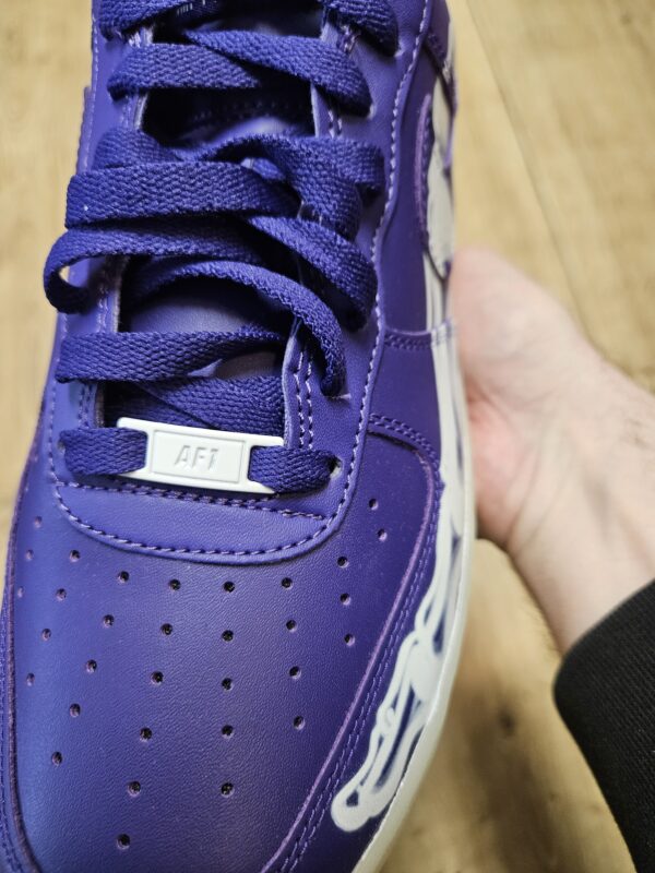 NIKE AIR FORCE 1 LOW '07 QS PURPLE SKELETON HALLOWEEN - Image 6