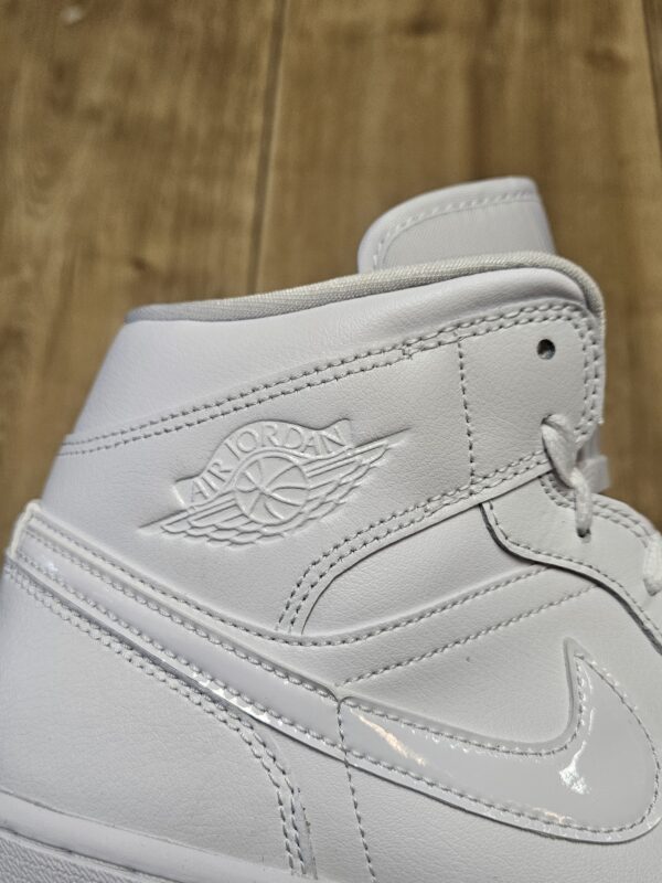 Air Jordan 1 Mid "Triple White" - Image 5