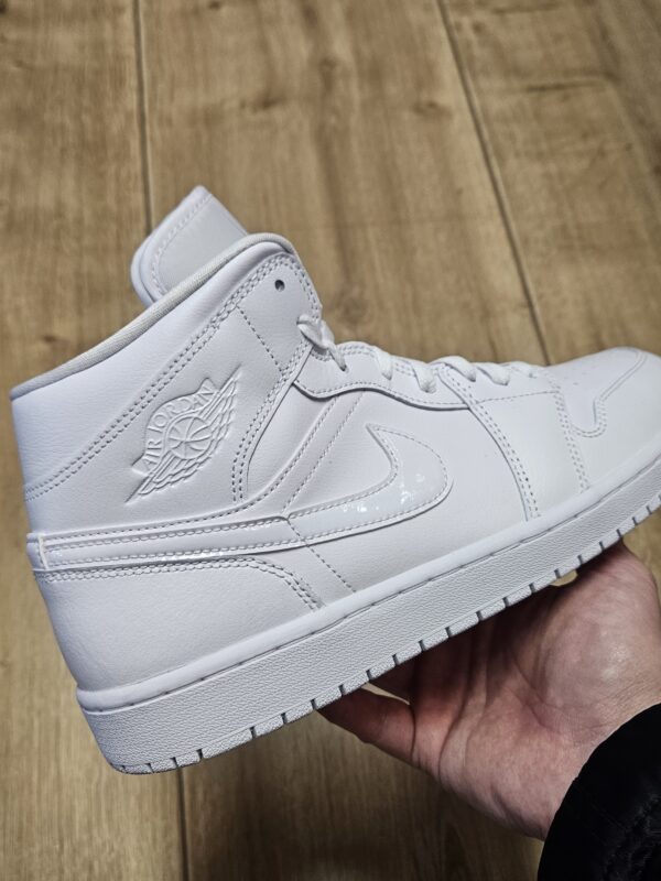 Air Jordan 1 Mid "Triple White" - Image 4