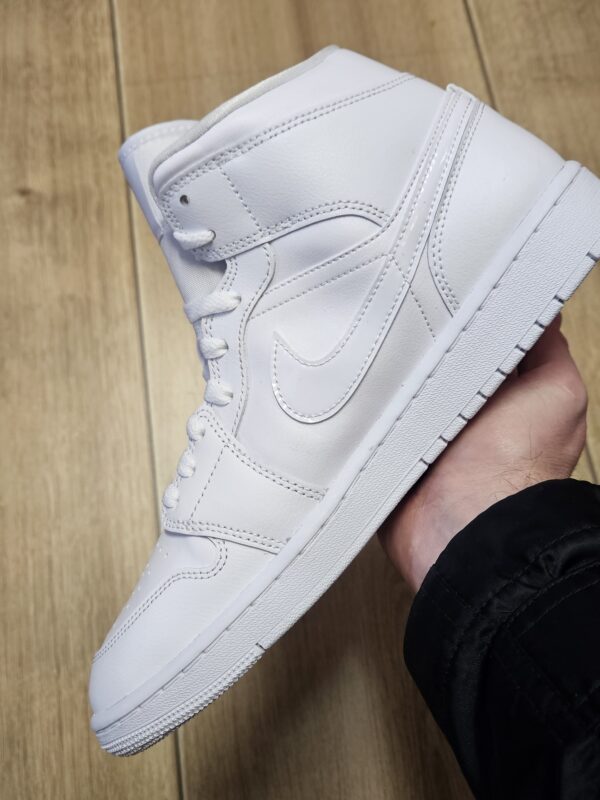 Air Jordan 1 Mid "Triple White" - Image 10