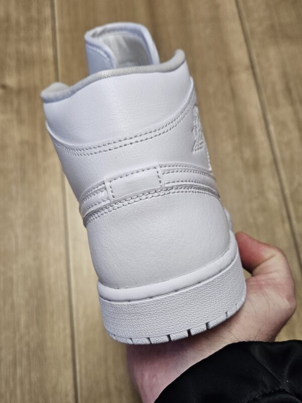 Air Jordan 1 Mid "Triple White" - Image 6