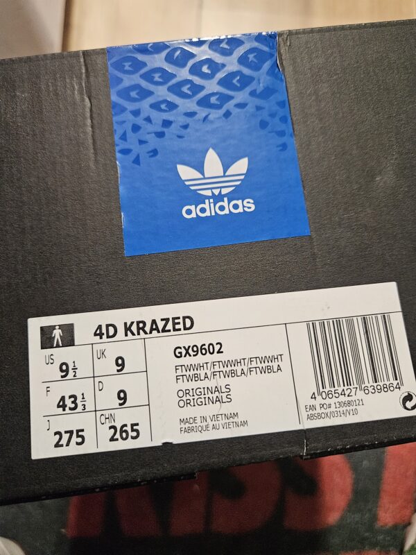 ADIDAS 4D KRAZED - Ftw White/ Ftw White/ Ftw White - - Image 11